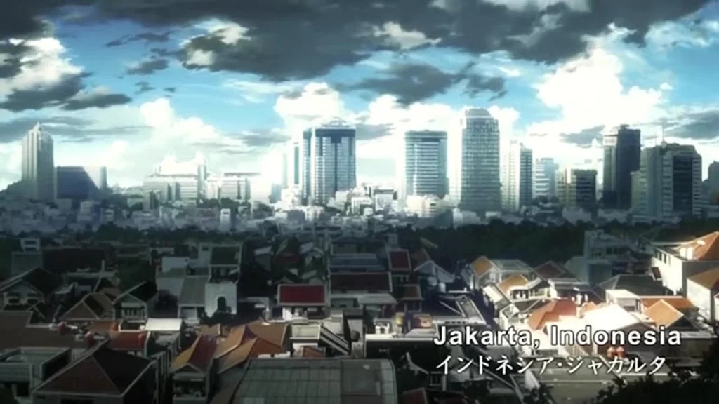 jormungand anime latar indonesia