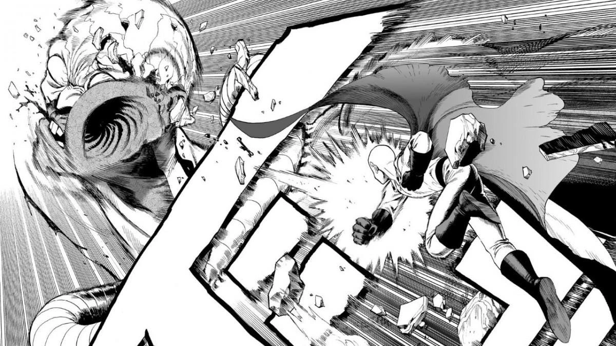 alur cerita manga one punch man