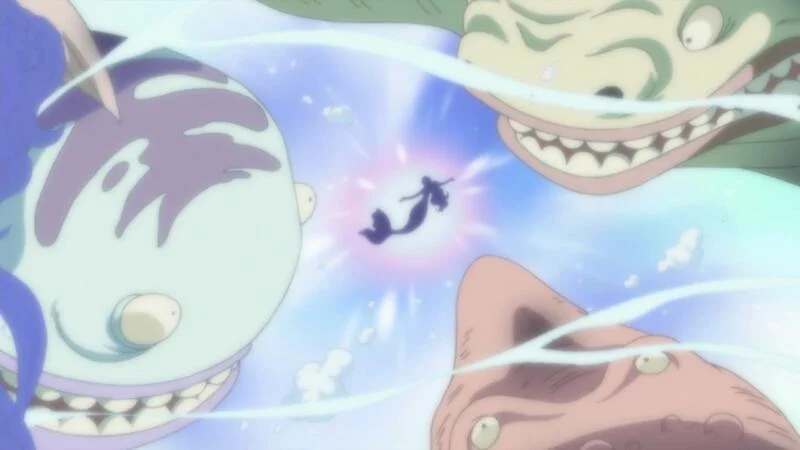 Poseidon-yang-menyebarkan-poneglyph | Eiichiro Oda, Toei Animation
