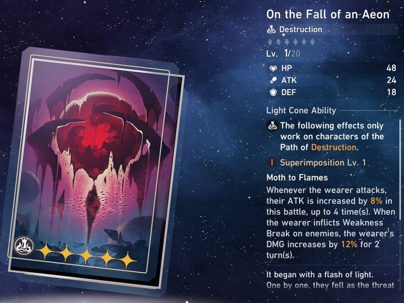 On the Fall of an Aeon
